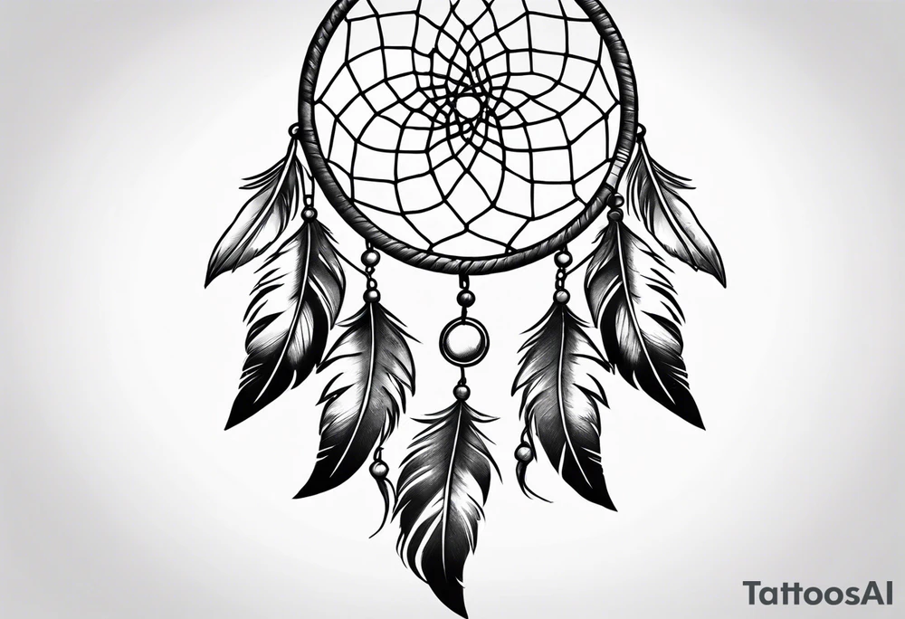 dream catcher tattoo idea