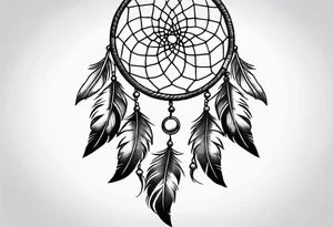 dream catcher tattoo idea