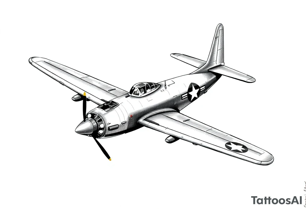 b26 marauder, aviation inspired, sleeve tattoo tattoo idea