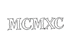 “MCMXC” roman script tattoo idea
