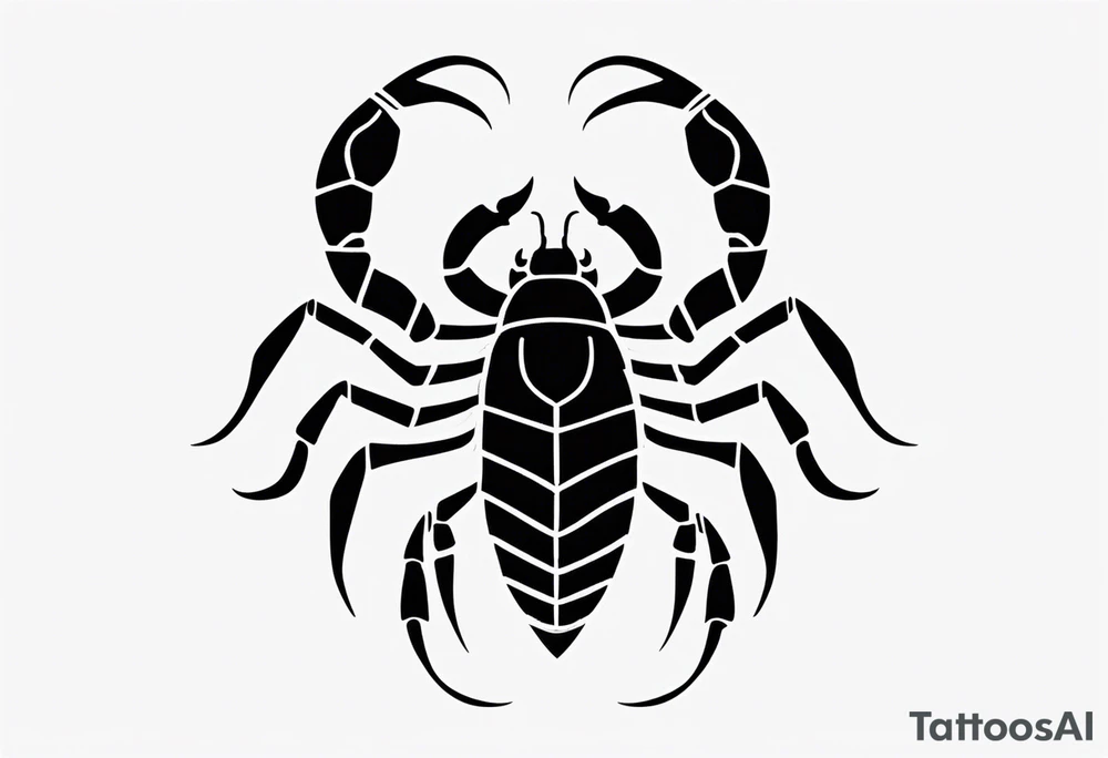 small cartoon scorpion tattoo idea