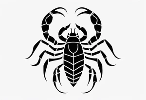 small cartoon scorpion tattoo idea