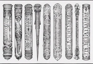men’s arm sleeve, 1/18/70 Roman numeral, 8/31/62 Roman numeral tattoo idea