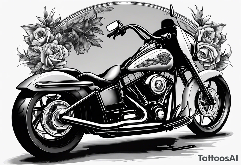 Reaper on a Harley Davidson tattoo idea