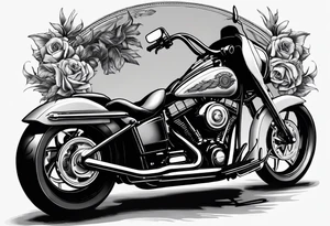 Reaper on a Harley Davidson tattoo idea