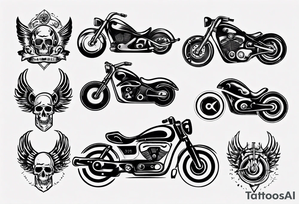 motorcycle handles tattoo idea