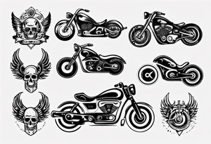 motorcycle handles tattoo idea