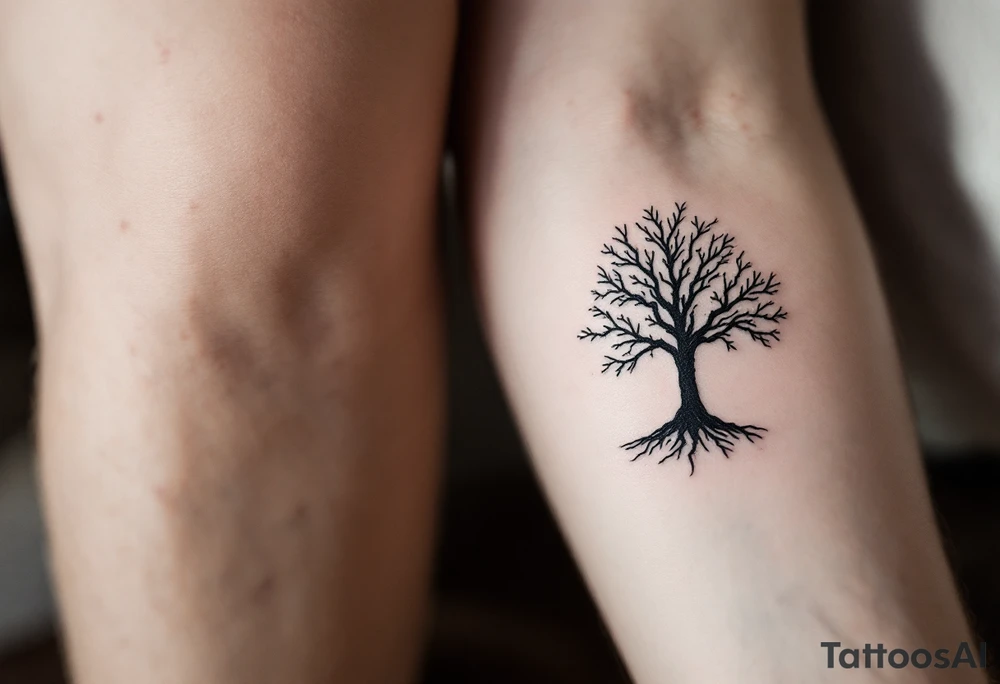 tree tattoo symbolizing order tattoo idea