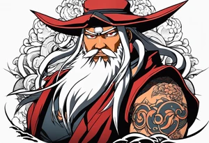 Sage mode jiraiya from the anime naruto tattoo idea