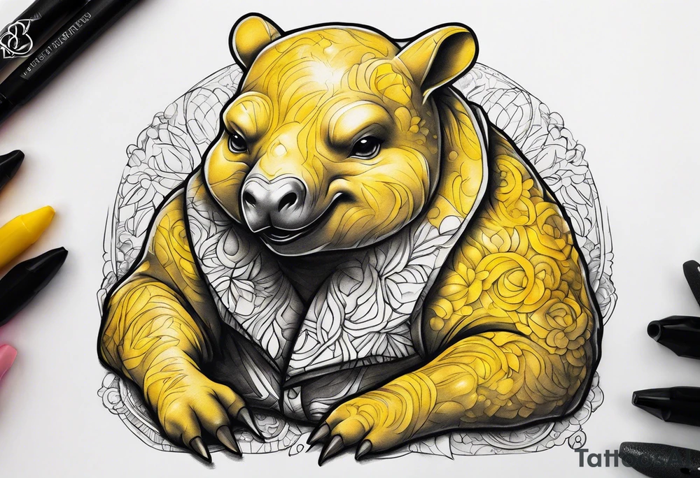 Drowzee eating dreams tattoo idea