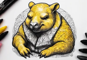 Drowzee eating dreams tattoo idea