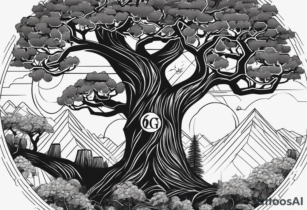 Homg Kong semester abroad at CityU and some trees and the number 6 carved in one tree tattoo idea