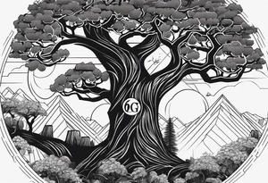 Homg Kong semester abroad at CityU and some trees and the number 6 carved in one tree tattoo idea