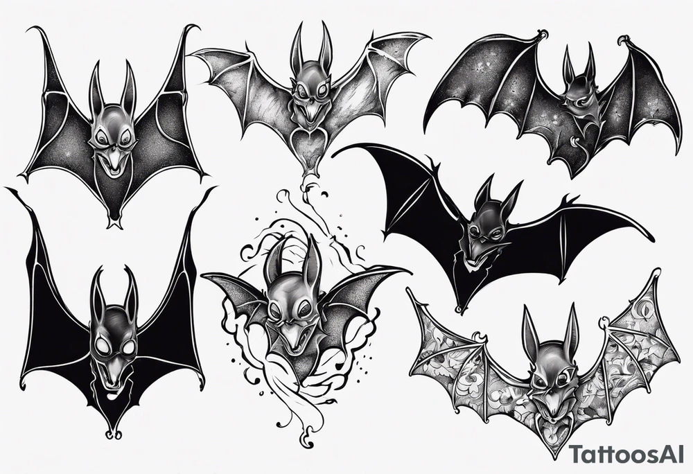 bat
 hallucinating tattoo idea