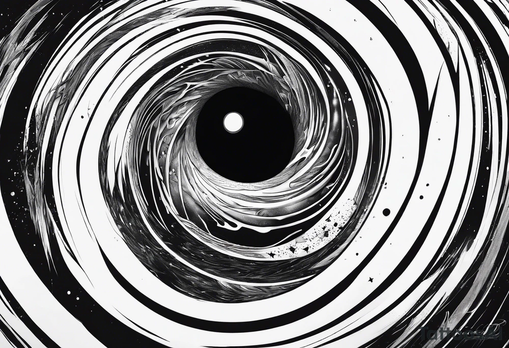 A black hole tattoo idea
