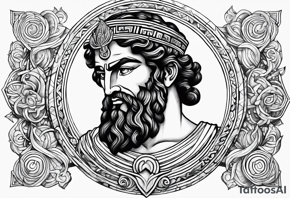 Greek god meletus tattoo idea