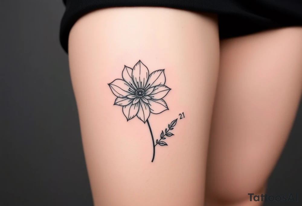 Riley Braylynn 
 07/30/21 with flower tattoo idea