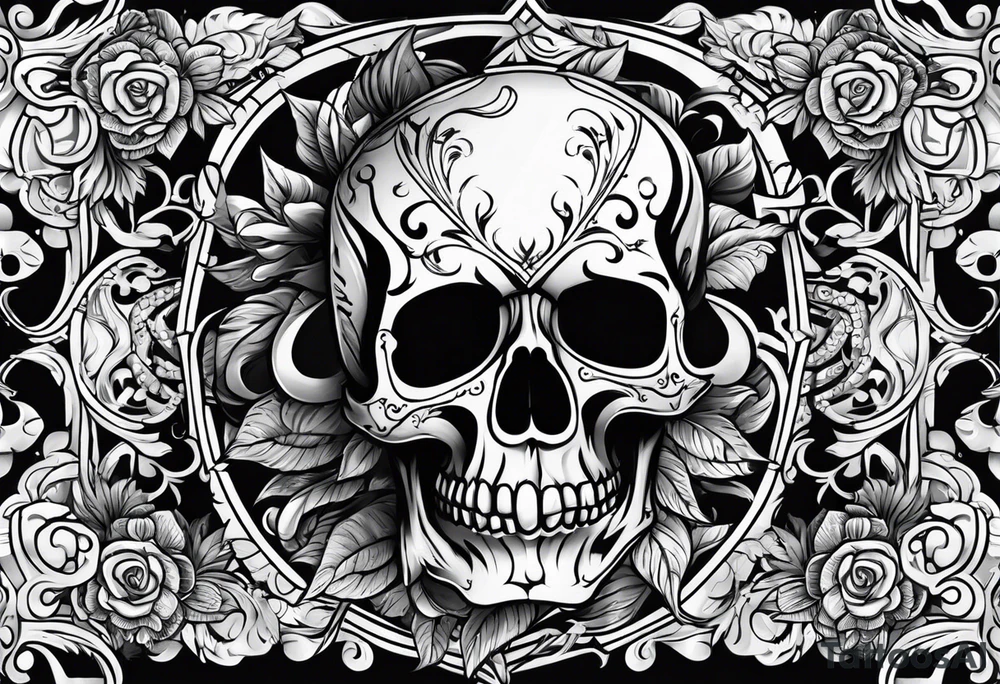 Skull tattoo idea