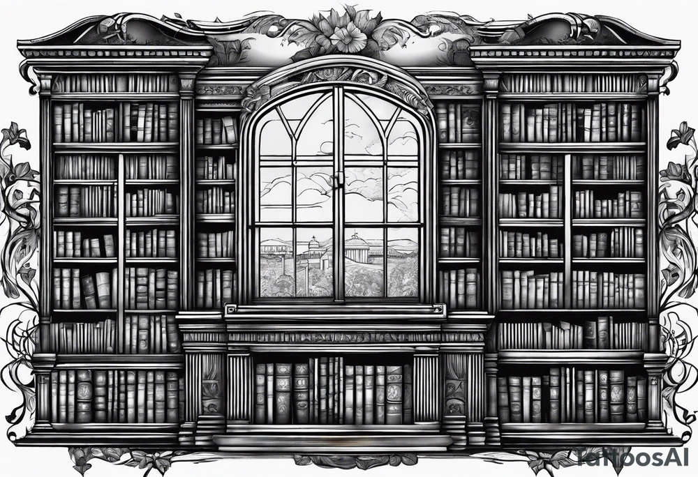 Library tattoo idea