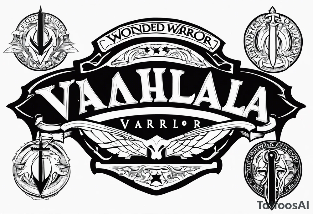 Wounded warrior valhalla tattoo idea