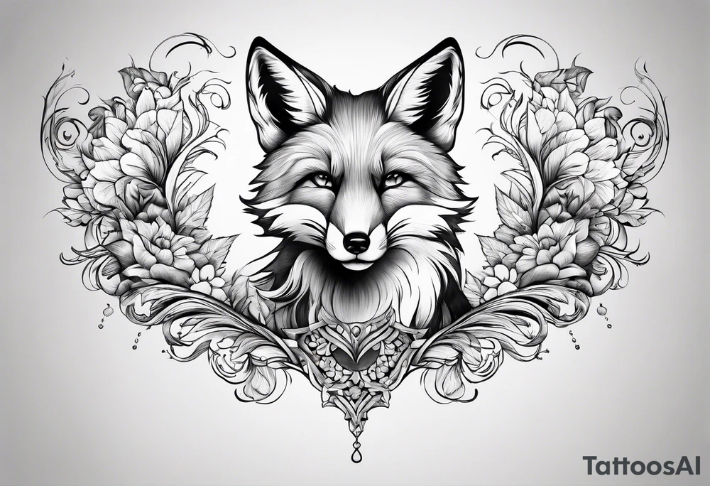 Fox falling tattoo idea