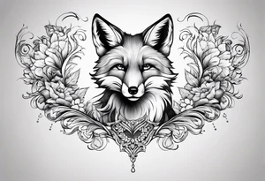 Fox falling tattoo idea