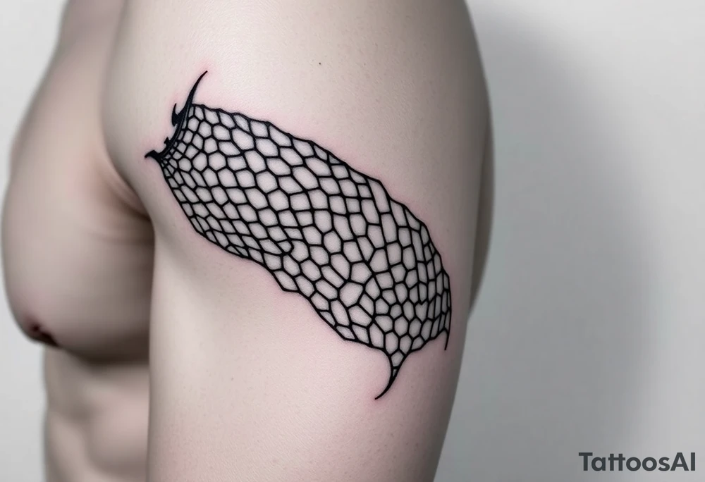 Thick sexy fishnets tattoo idea