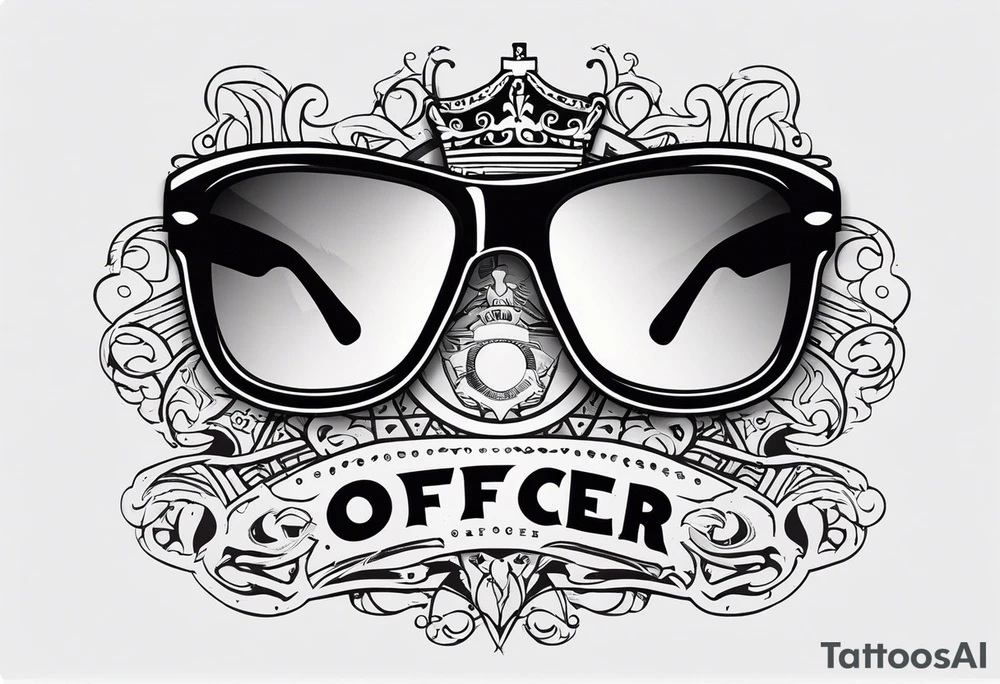 sunglasses Officer tattoo idea