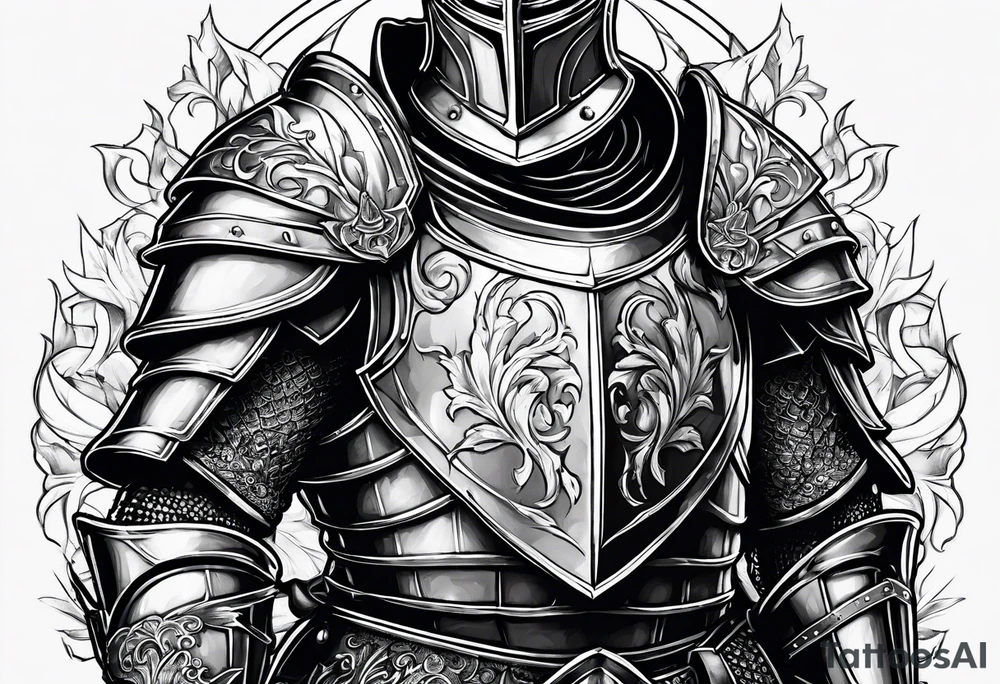 knight in armor tattoo idea