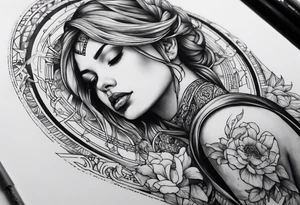 Something broken with the quote “we cannot repeat this cycle” intertwined tattoo idea