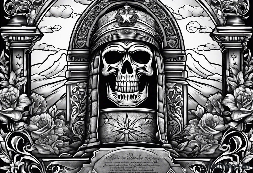 Military headstones tattoo idea