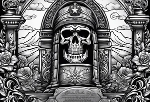 Military headstones tattoo idea