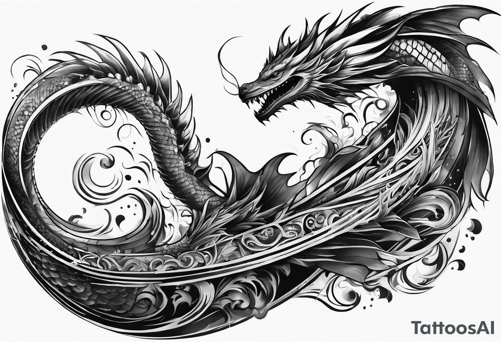 Leviathan forearm tattoo tattoo idea