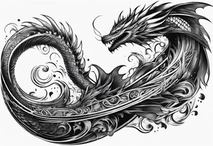 Leviathan forearm tattoo tattoo idea