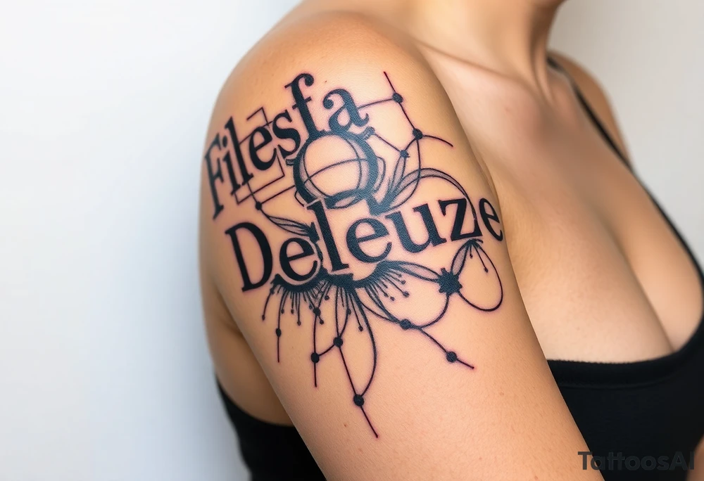 uma tatuagem que expresse a filosofia de Deleuze tattoo idea