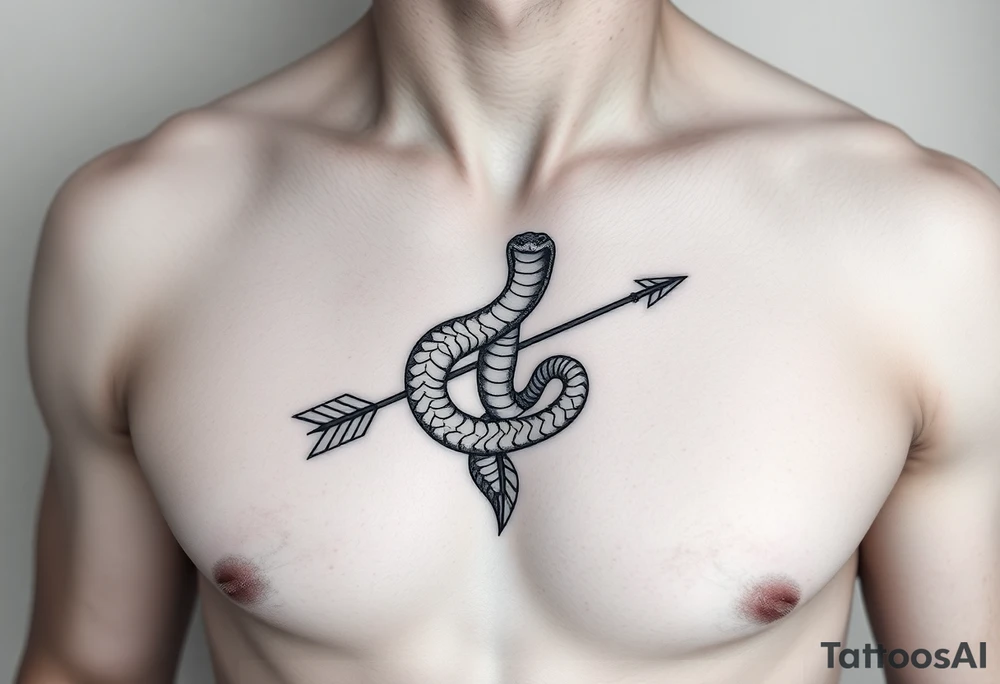 snake with arrow 
, tattoo idea