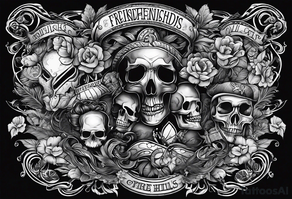 this is about friendship. 10 friends, all men, from cherry hill, new jersey. tattoo idea