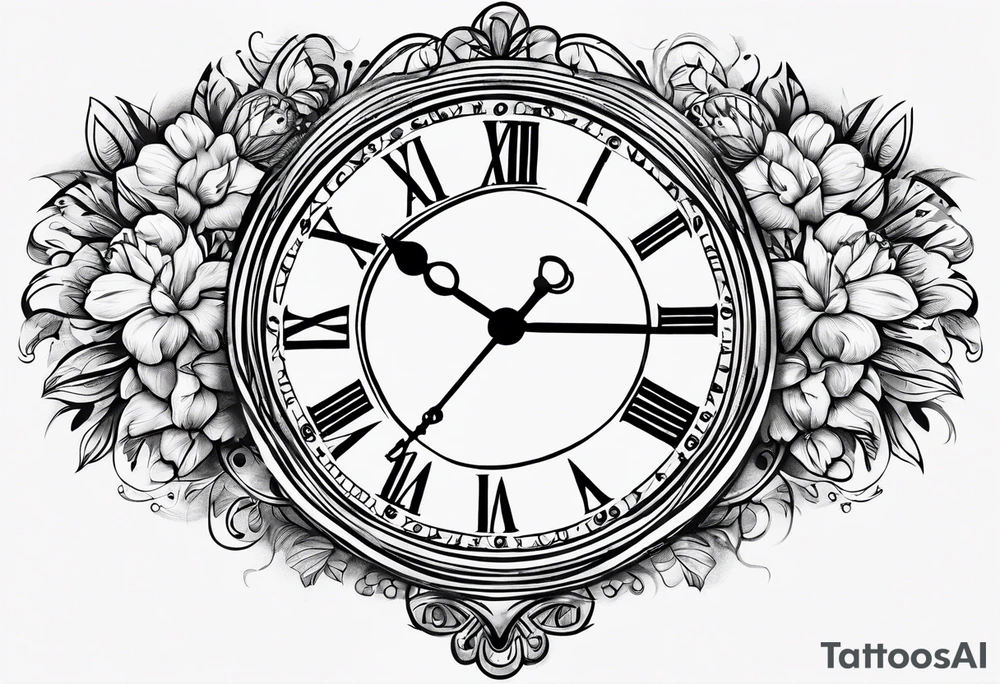 Write: no need to run after the time tattoo idea