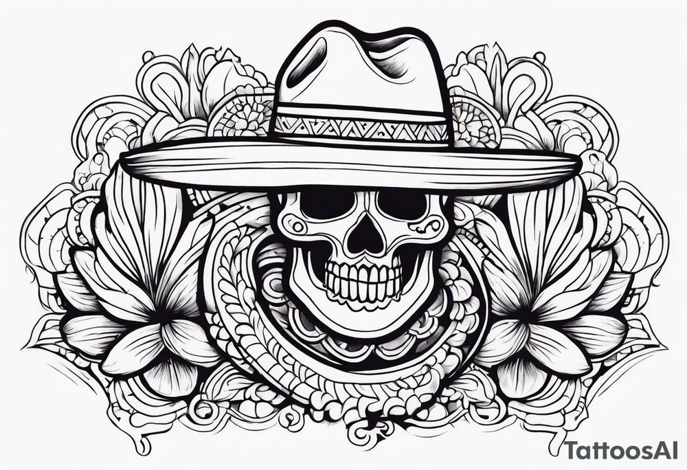 Mexican sleeve format tattoo idea