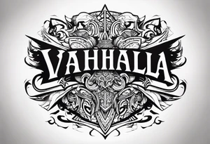 Valhalla battle tattoo idea
