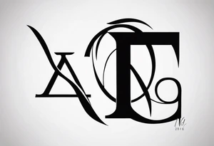 Initials NCA with date 9-15-16 tattoo idea