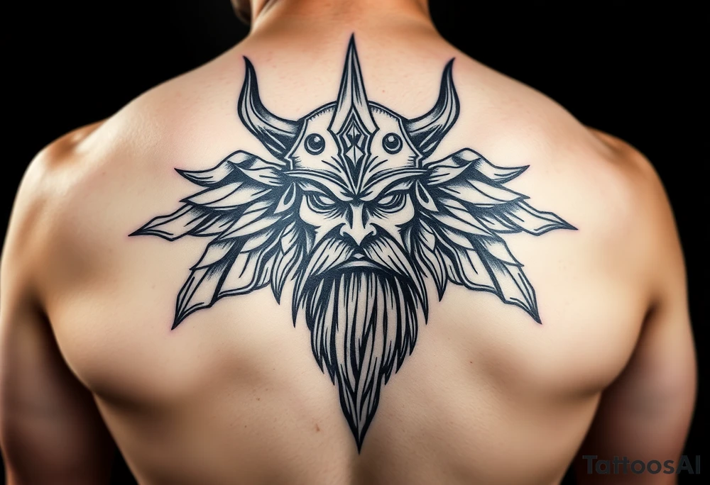 Viking tattoo that will attract a lot of money and will heal and keep you healty tattoo idea