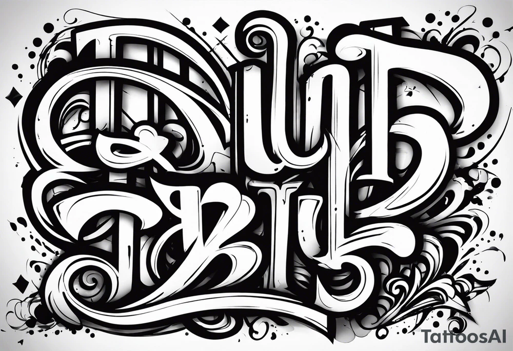 graffit GNBLU tattoo idea