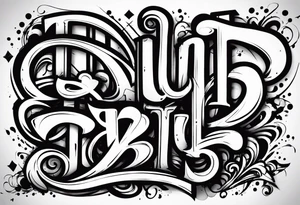 graffit GNBLU tattoo idea