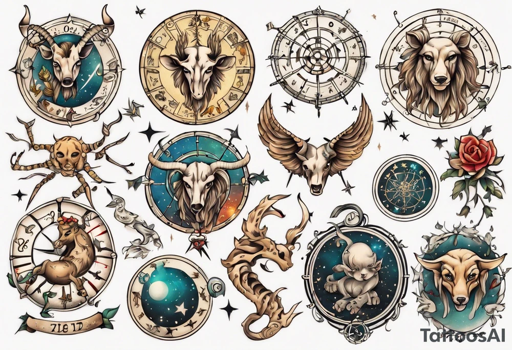 zodiac tattoo idea