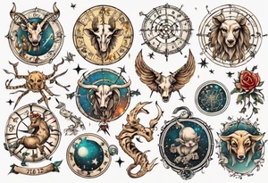 zodiac tattoo idea
