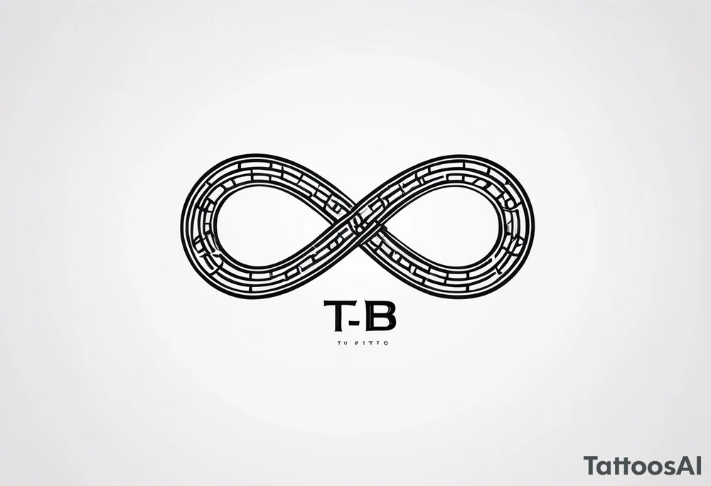 Double infinity symbol, Scottish, the phrase tb5 inside the loop tattoo idea Double infinity symbol, Scottish, the phrase tb5 inside the loop tattoo idea