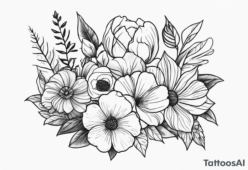 LONG STEW with flowers next to it tattoo idea