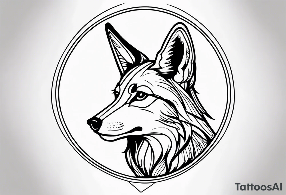 Coyote tattoo idea