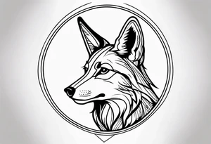 Coyote tattoo idea